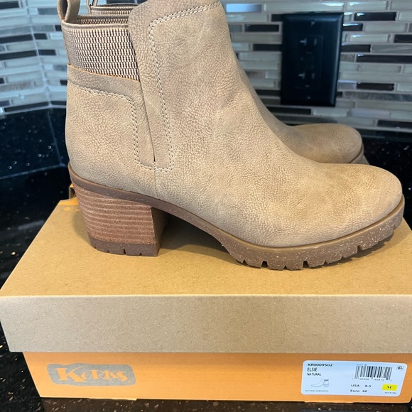 Korks Elsie Bootie 
Natural Faux Leather - Picture 4 of 7